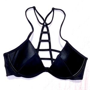 Pink by Victoria’s Secret Faux Leather Swim Top XSMALL